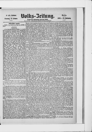Volks-Zeitung vom 13.10.1903