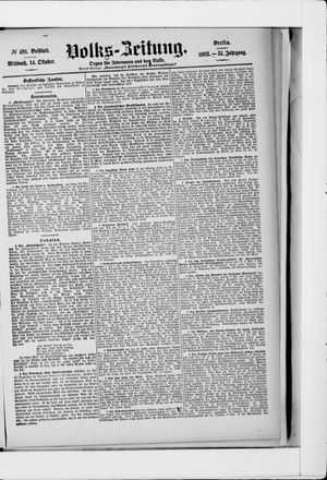 Volks-Zeitung on Oct 14, 1903