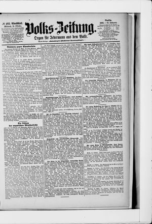 Volks-Zeitung on Oct 14, 1903