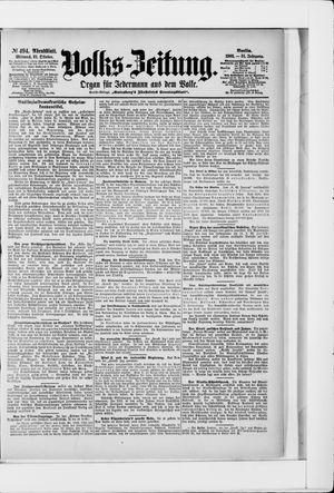 Volks-Zeitung vom 21.10.1903