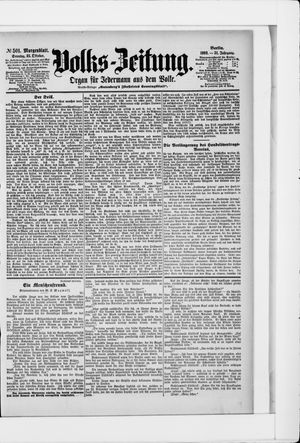 Volks-Zeitung vom 25.10.1903