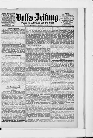Volks-Zeitung vom 27.10.1903