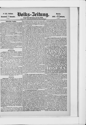 Volks-Zeitung vom 07.11.1903