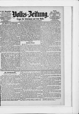 Volks-Zeitung vom 08.11.1903