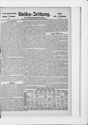 Volks-Zeitung vom 08.11.1903