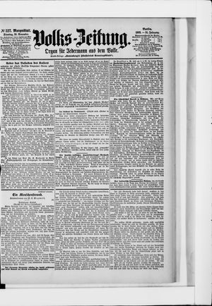Volks-Zeitung vom 10.11.1903
