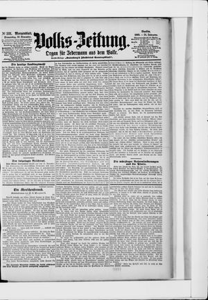 Volks-Zeitung vom 12.11.1903