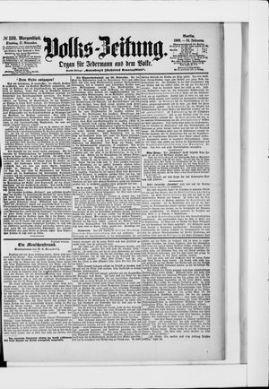 Volks-Zeitung vom 17.11.1903
