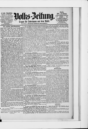 Volks-Zeitung vom 17.11.1903