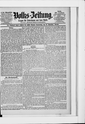 Volks-Zeitung vom 18.11.1903