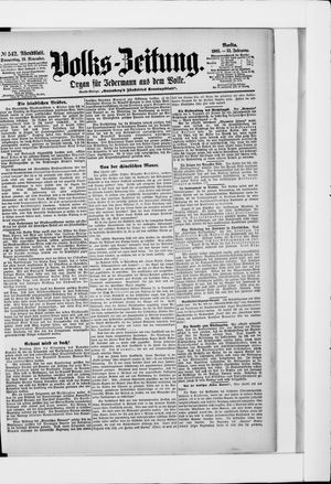 Volks-Zeitung on Nov 19, 1903