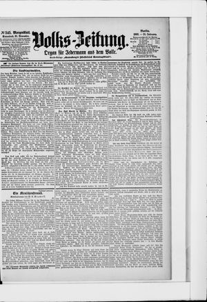 Volks-Zeitung vom 21.11.1903