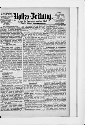 Volks-Zeitung vom 21.11.1903