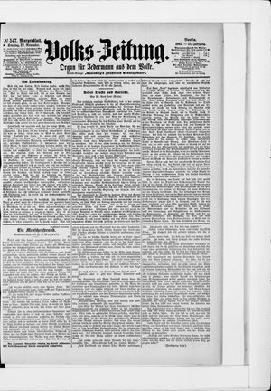 Volks-Zeitung vom 22.11.1903