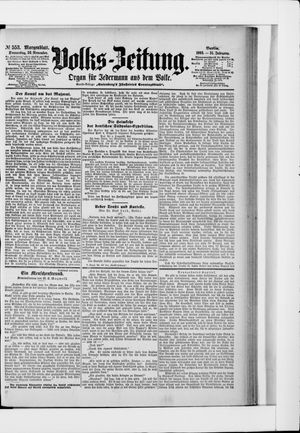 Volks-Zeitung vom 26.11.1903
