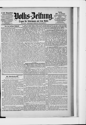 Volks-Zeitung vom 29.11.1903
