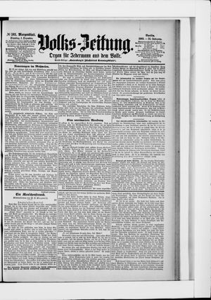 Volks-Zeitung vom 01.12.1903
