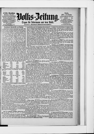 Volks-Zeitung vom 01.12.1903