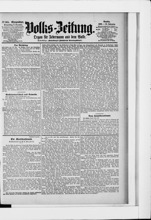 Volks-Zeitung on Dec 3, 1903
