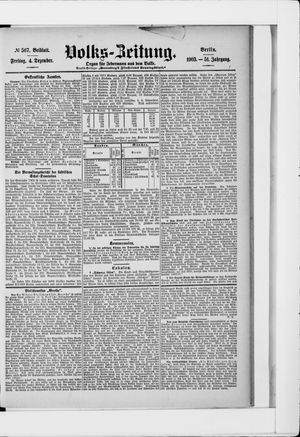 Volks-Zeitung vom 04.12.1903