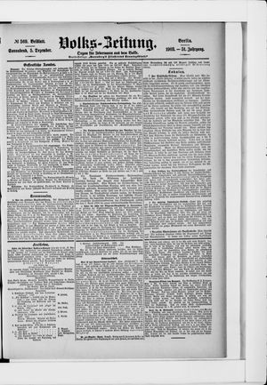 Volks-Zeitung vom 05.12.1903