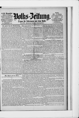 Volks-Zeitung on Dec 11, 1903