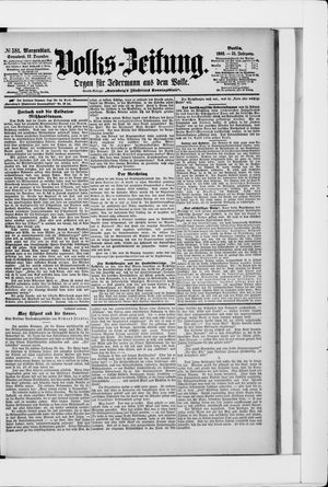 Volks-Zeitung vom 12.12.1903