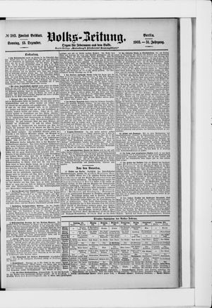 Volks-Zeitung vom 13.12.1903