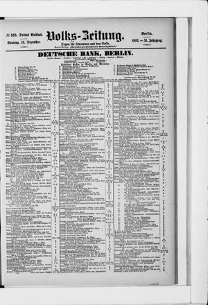 Volks-Zeitung vom 13.12.1903