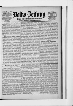 Volks-Zeitung vom 22.12.1903
