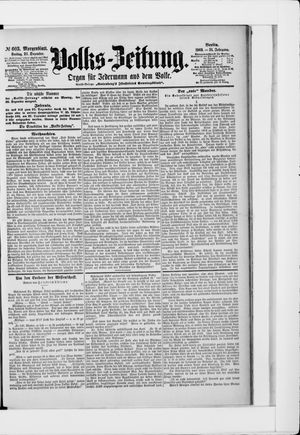 Volks-Zeitung vom 25.12.1903