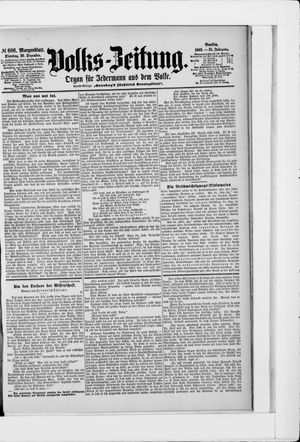 Volks-Zeitung vom 29.12.1903
