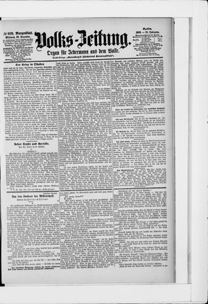 Volks-Zeitung vom 30.12.1903