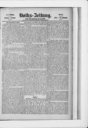 Volks-Zeitung vom 01.01.1904