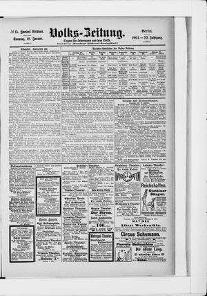 Volks-Zeitung vom 10.01.1904