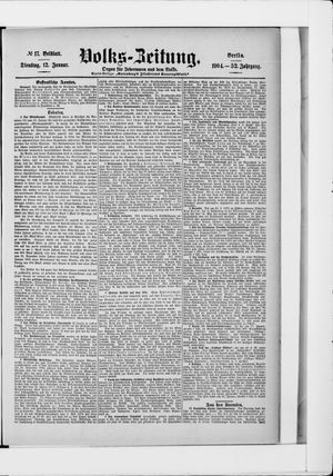 Volks-Zeitung vom 12.01.1904