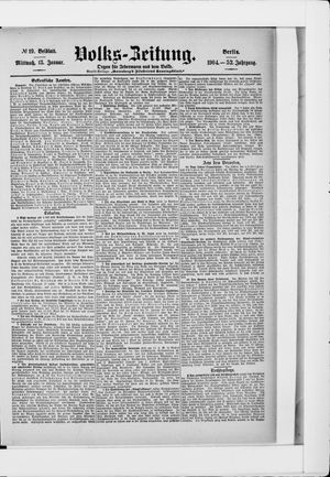 Volks-Zeitung vom 13.01.1904