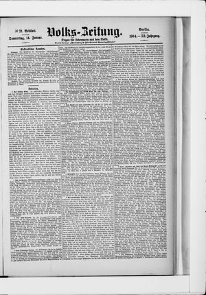 Volks-Zeitung vom 14.01.1904