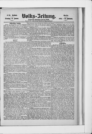 Volks-Zeitung vom 19.01.1904