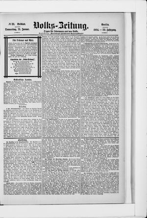 Volks-Zeitung vom 21.01.1904