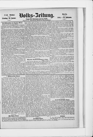 Volks-Zeitung vom 26.01.1904