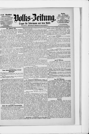 Volks-Zeitung vom 29.01.1904