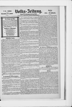 Volks-Zeitung vom 30.01.1904