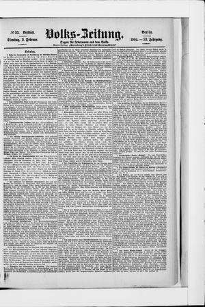 Volks-Zeitung on Feb 2, 1904