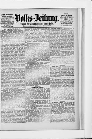 Volks-Zeitung vom 03.02.1904