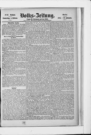 Volks-Zeitung vom 04.02.1904