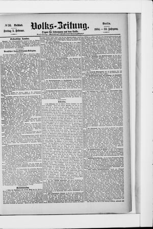 Volks-Zeitung vom 05.02.1904