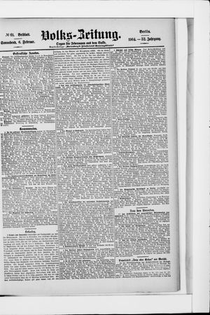 Volks-Zeitung vom 06.02.1904