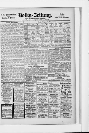 Volks-Zeitung vom 07.02.1904