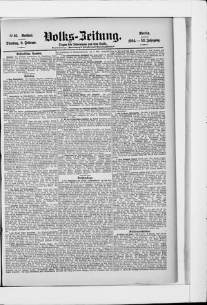 Volks-Zeitung vom 09.02.1904